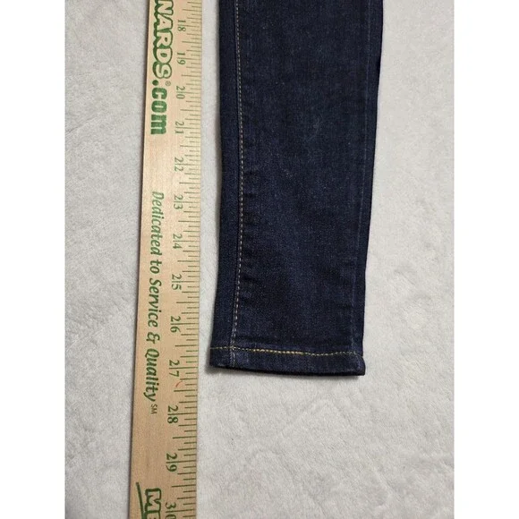 Levi's 720 Jeans Women's Tag Size 25x28 Blue High-Rise Super Skinny Denim - Picture 12 of 13